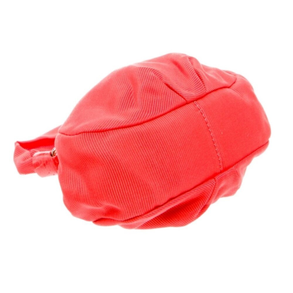 Kate Spade New York Red Ribbed Kiss Lock Clutch Evening Bag - Picture 11 of 15